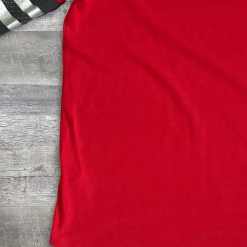 Antigua USD South Dakota Coyotes Varsity Tee Womens S Red Half Sleeve V-Neck Top