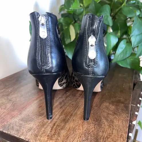 Adrienne Vittadini Leopard Print Pointed Toe Stiletto Heel Ankle Boots Size 8 - Image 8