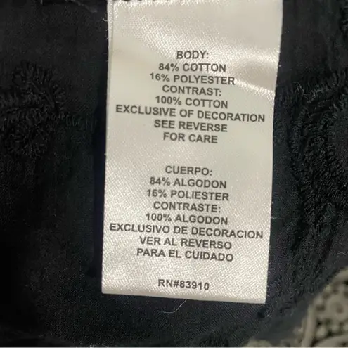 RXB Striped Lace Hem Sweater Top | Black White Long Sleeve | Women’s M Size M