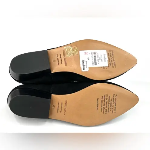 Isabel Marant Sprati perforated black suede ankle boots size 36