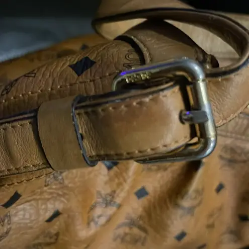 MCM Germany Large Hobo Bag Cognac Visetos Authentic 02456