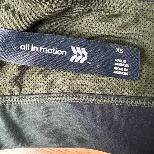 All In Motion  Women's Olive Camo Print Medium Support T-Back Bra - Size XS - NWT thumbnail 2