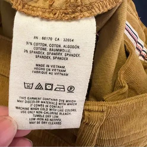 Pilcro and the Letterpress Pilco and the Letterpress Serif Corduroy Jegging Mustard Yellow 27