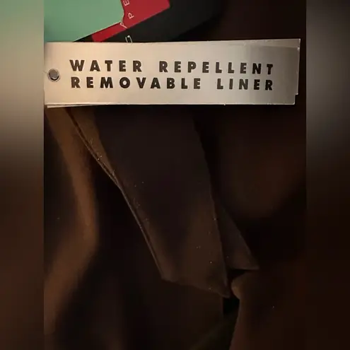 Gallery  Eggplant Hooded Trench Raincoat NWT