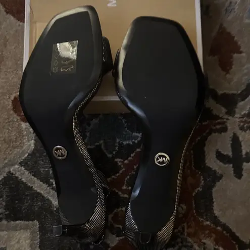 Michael Kors  Black and Silver Heels