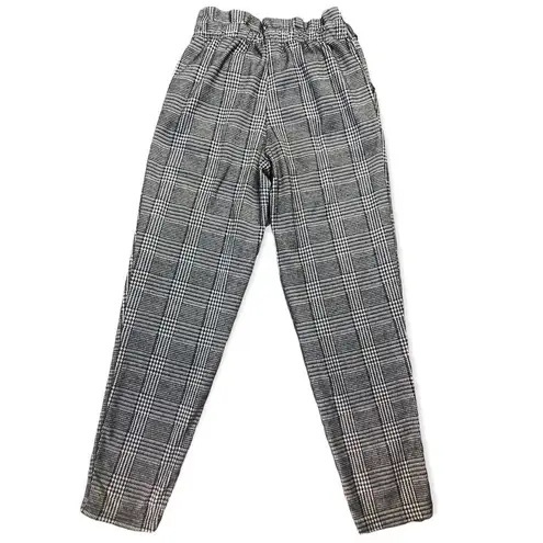 Eye Candy High Rise Paperbag Plaid Pants