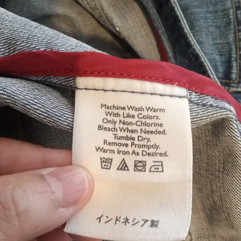 Eddie Bauer  Jean Button Jacket Classic Vintage Trucker Look Womens Small