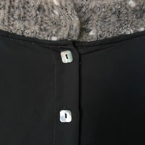 Anthropologie Gray Confetti Oversized Sweater