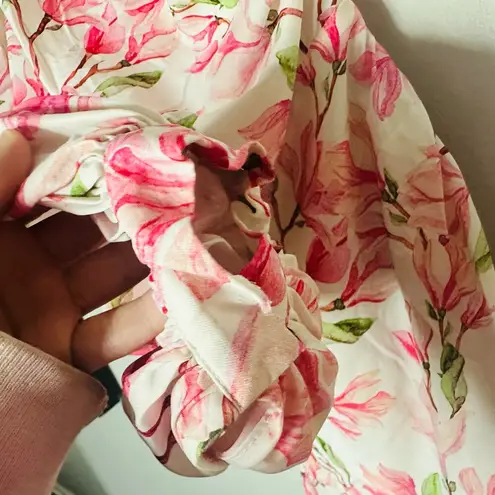 BRONX & BANCO Layla Pink Bow Back One Shoulder Silk Mini Dress Size Medium