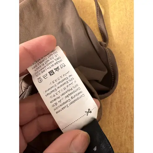 Brown Spaghetti Strap Bodysuit | Sleek Minimal One Piece Size Small