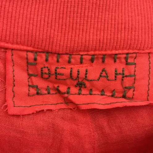 Beulah Pink High Waist Shorts with Eyelet Design. size Medium