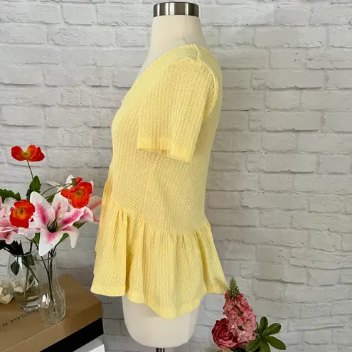 Boutique NEW Waffle Knit Peplum