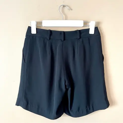 J. McLaughlin  | Black Pleated Dress Shorts Sz 0