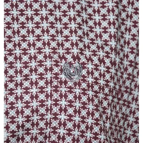 Panhandle Maroon Patterned Size XL Button Down Western Shirt Cowgirl Rodeo