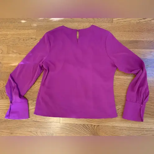 Magenta long sleeve blouse size M Size M