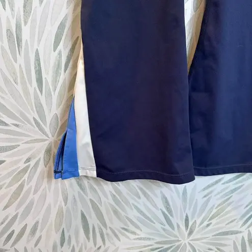 Wilo the Label High Rise Blue Split Hem Flare Leggings Yoga Pants Sz Small