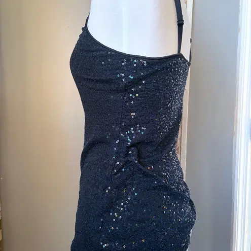 EXPRESS  navy Sequin Camisole Top