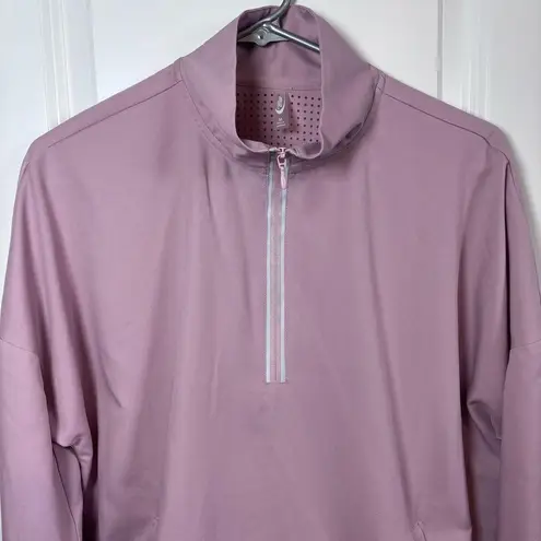 MTA Sport MTA Sports Athetic 1/2 Zip Pullover Jacket Size Medium made in Cambodia Pink