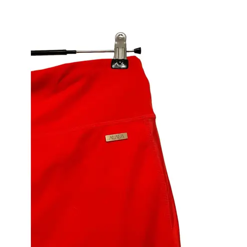 Alala Crop Vamp Leggings Size Large Bright Red Active Performance High Waist