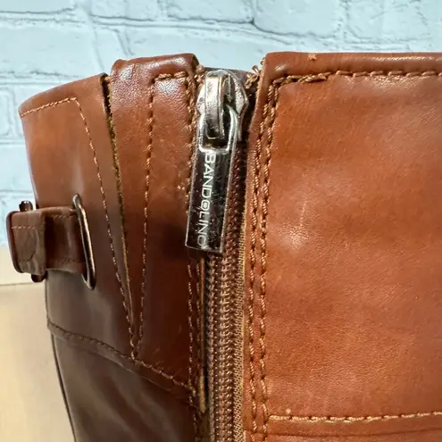 Bandolino Vintage Womens Size 6 Cognac Leather Riding Boots