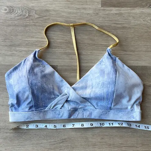 Niyama Sol Icy Blue Criss Cross Sports Bra sz L/XL NWT