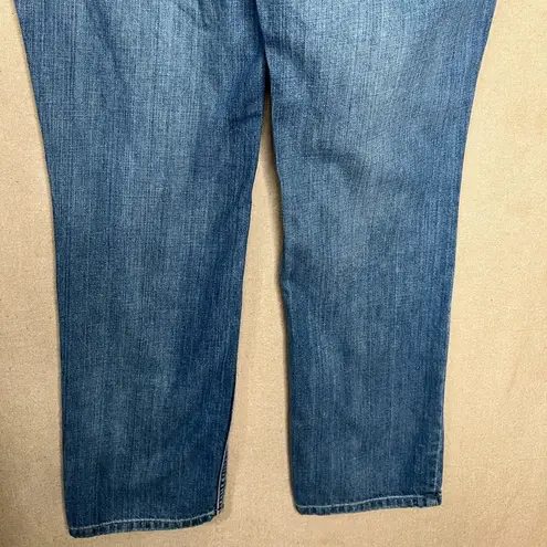 J.Jill  Women's Blue Denim Straight Jeans Size 8 Front & Back Pockets