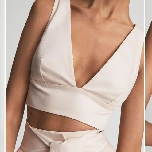 Reiss Tammi Crop Top With Bow Detail