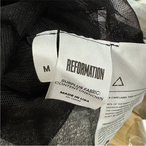 Reformation black tulle skirt NWT