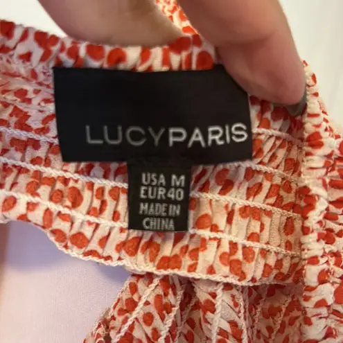 Lucy Paris Smocked Peasant Blouse