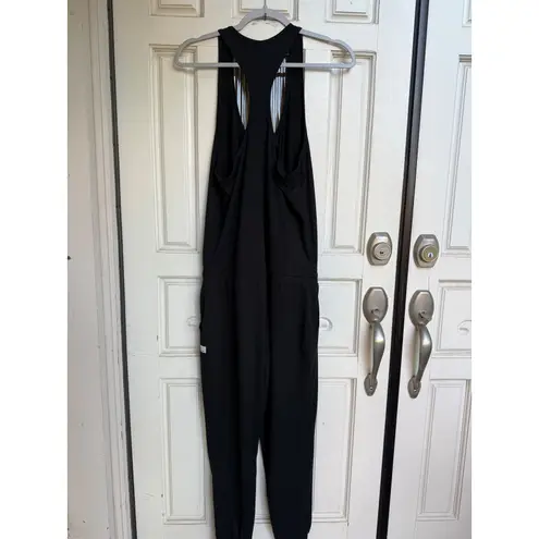 Vuori Black Racerback Jumpsuit Jogger Style Athletic Athleisure Women's Size S
