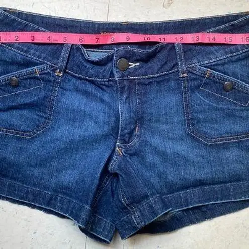Mossimo Supply Co. Blue Jean Shorts with Distressed Hem Size 11