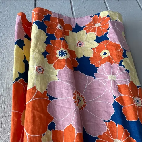 Rails Linen Midi Spaghetti Strap Octavia Dress Flower Power Floral Print S