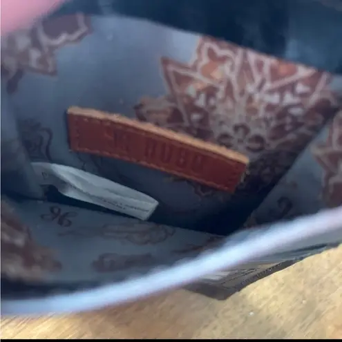 Hobo International Token Wallet Crossbody Black Leather