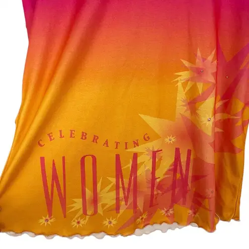 NEW Mary Kay Celebrating Women Pink and Orange Ombre Top Size XL