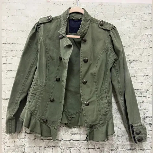 Silver Jeans Feminine Army Green Women's Utility Jacket sz M