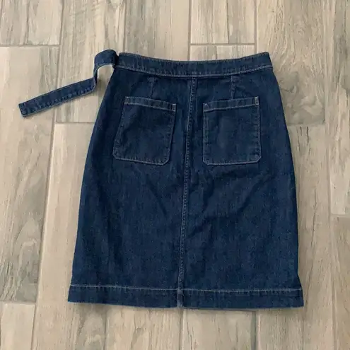 Banana Republic  denim wrap skirt