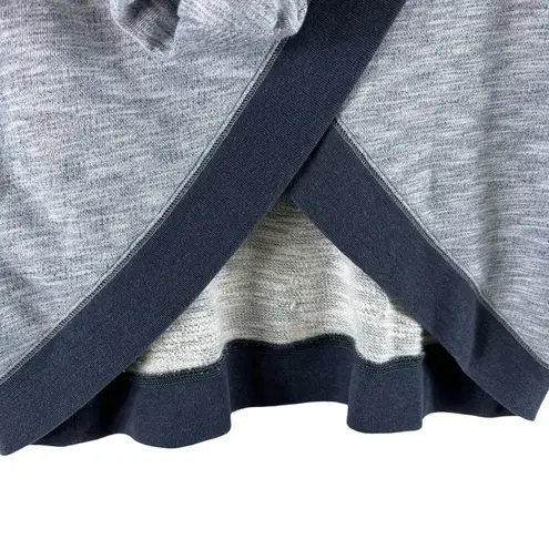 Banana Republic  Navy Gray Long Sleeve Hooded Open Back Short Sweatshirt Size S