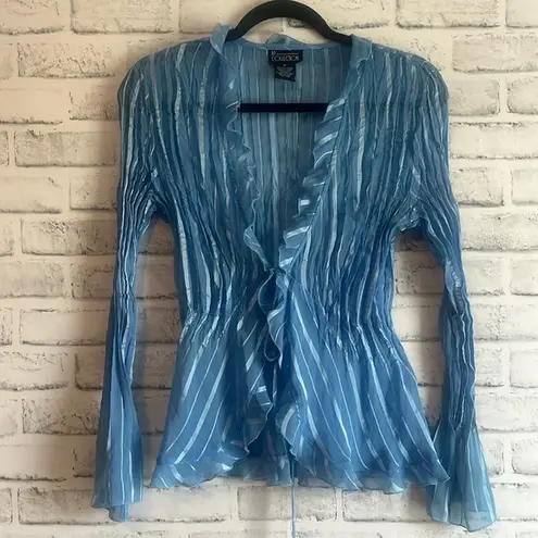 Ny Collection Aritzia Women's Blue Shirt | Size Medium