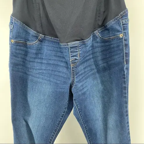 Isabel Maternity by Ingrid & Isabel Crossover Panel Skinny Maternity Jeans 8 Blue Size undefined