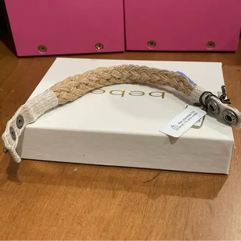 Juicy Couture  Pam Gela E-Rhinestone Woven Bracelet Blue With Silver Crystals NWT