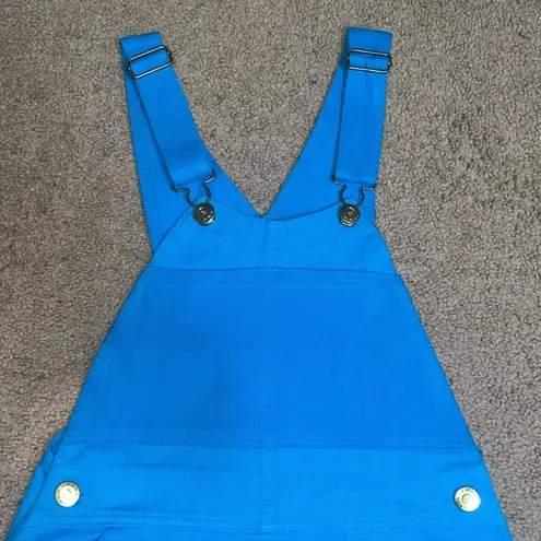 Big Bud Press Shortalls Unisex Oversized Teal Blue XS