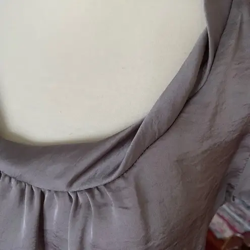Motherhood Maternity Satin Tunic Top Size Small Grey