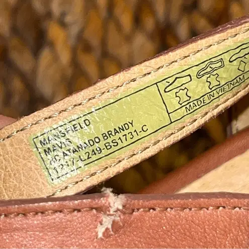 Bussola Mansfield Mavis Brown Leather Wedges 10 or 41 Size 10.5