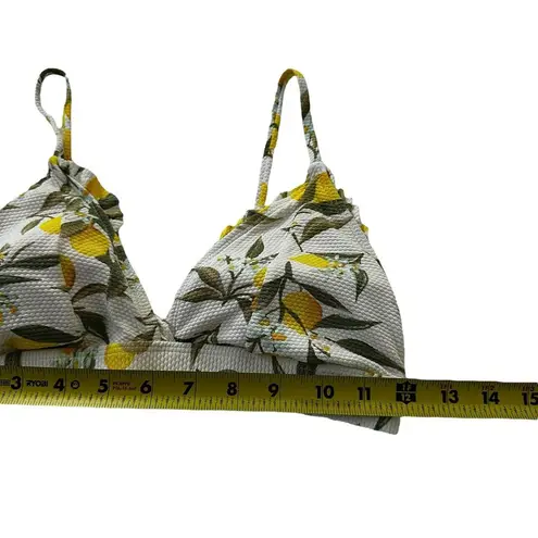 Cabana Del Sol Multicolor Lemons Padded Bikini Top Women Swimsuit Large | 66-15