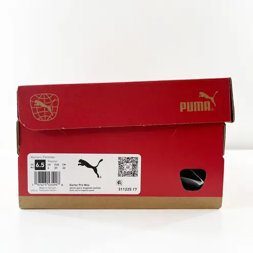 Puma  Darter Pro Running Shoes Sneakers White Purple Yellow 6.5