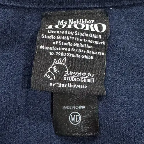 Her Universe Studio Ghibli My Neighbor Totoro Night Sky Cardigan Women’s Medium Blue