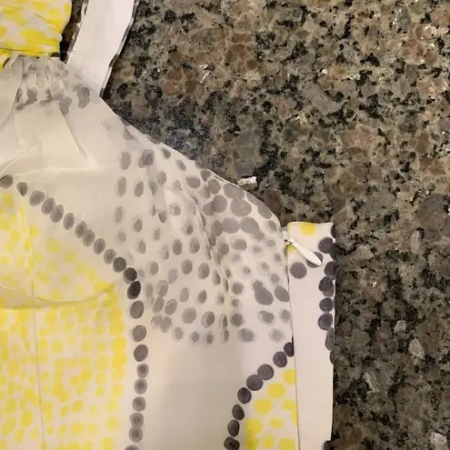 Milly of New York One Shoulder Mini Cocktail Dress Size 8 Lined White