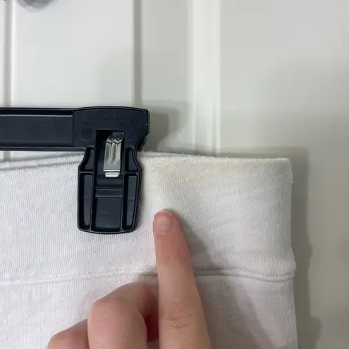 CHAPS  women’s solid white‎ stretch ruched comfy lounge casual mini skirt XL