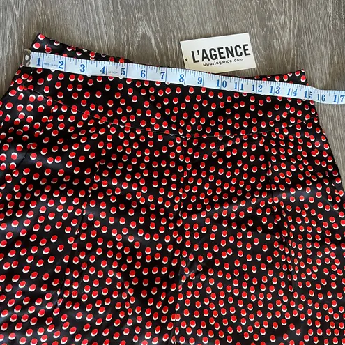 L'Agence L’AGENCE Ankle Pants Womens Size 4 Black With Red Polka Dot