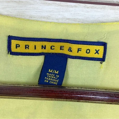 Prince & Fox Aeropostale Floral Ruffle Surplice Dress Yellow Peach Medium